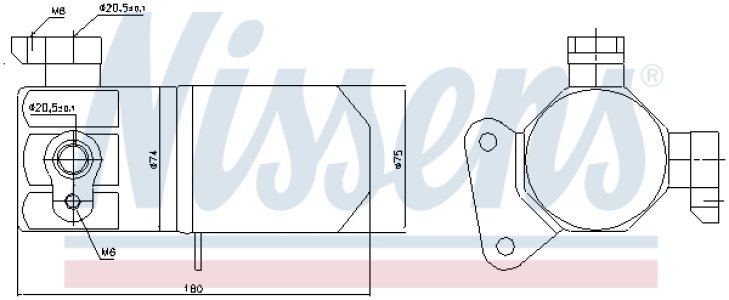 Osuszacz klimatyzacji NISSENS 95432 4E0820189N