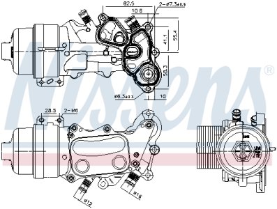 CHŁODNICA OLEJU NISSENS 91167 1103T5 LAND ROVER