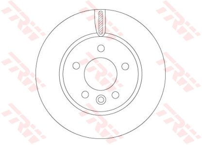 TARCZA HAMULC. VW CRAFTER  16- PRZÓD