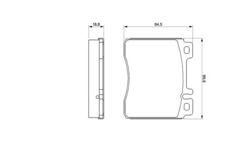 Klocki hamulcowe BOSCH 0986494629 23094172