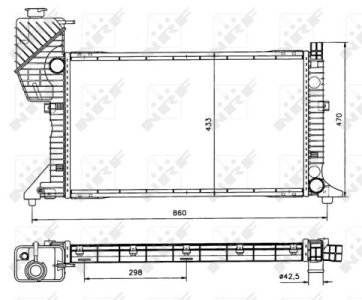 Chłodnica silnika NRF 50557 9015003100