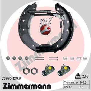 Szczęki hamulcowe ZIMMERMANN 20990.129.9 6001547627