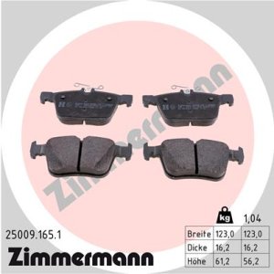 Klocki hamulcowe ZIMMERMANN 25009.165.1 8V0698451A