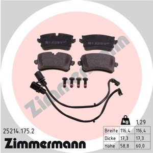 Klocki hamulcowe ZIMMERMANN 25214.175.2 4G0698451A