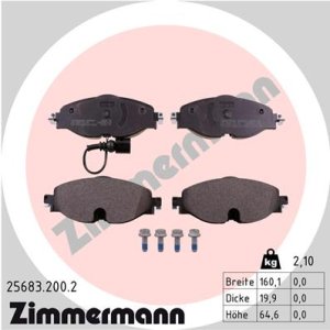 Klocki hamulcowe ZIMMERMANN 25683.200.2 8V0698151