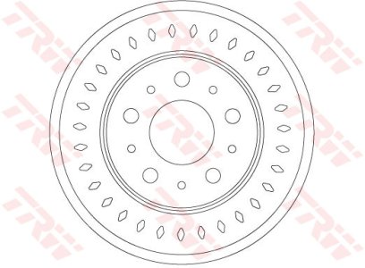 TARCZA HAMULC. FIAT DUCATO  09- TYŁ