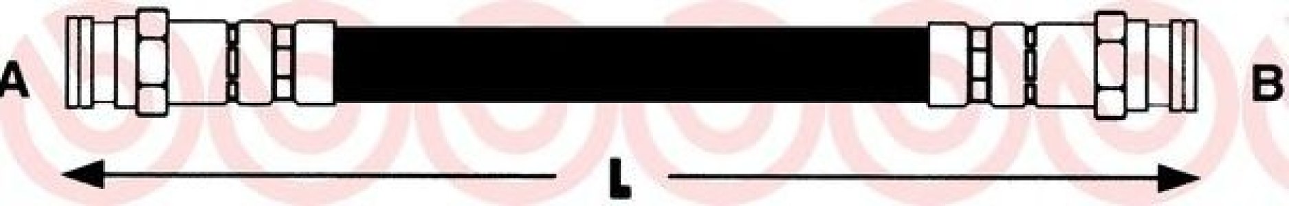 PRZEWÓD HAMULCOWY GIĘTKI BREMBO T68021 7700674508