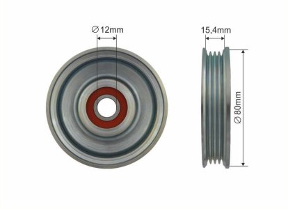 Rolka prowadząca CAFFARO 379-133 11925VC801