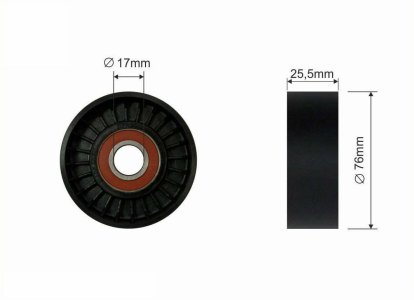 Rolka napinacza CAFFARO 417-00 06E903133A