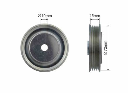 Rolka prowadząca CAFFARO 432-143 38942P2KT01