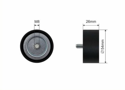 Rolka prowadząca CAFFARO 445-22 A6512000770