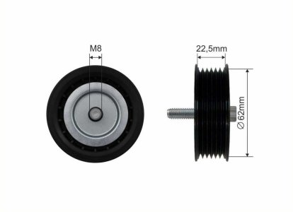 Rolka prowadząca CAFFARO 450-99 0002021619