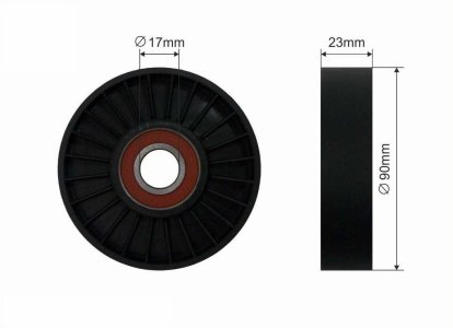 Rolka prowadząca CAFFARO 454-00 5172309