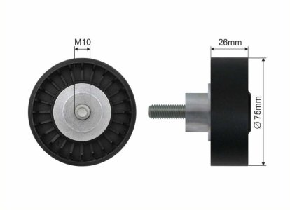 Rolka prowadząca CAFFARO 500007 06E903341A