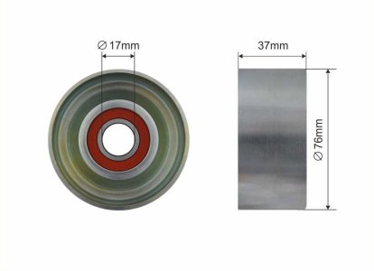 Rolka prowadząca CAFFARO 500039 31180PNA003