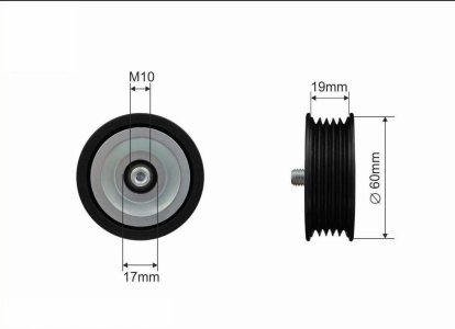 Rolka prowadząca CAFFARO 500095 252872A000