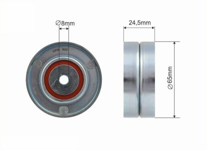 Rolka prowadząca CAFFARO 500113 59903341