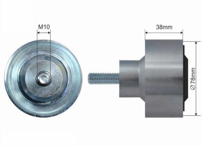 Rolka prowadząca CAFFARO 500159 1638696