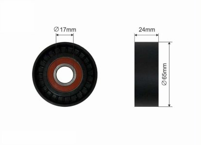 Rolka napinacza CAFFARO 500202 04L903315A