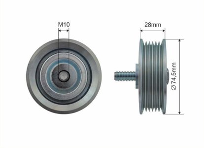 Rolka prowadząca CAFFARO 500224 2528757060
