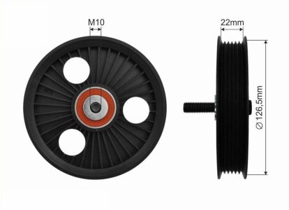 Rolka napinacza CAFFARO 500245 1192300QAA
