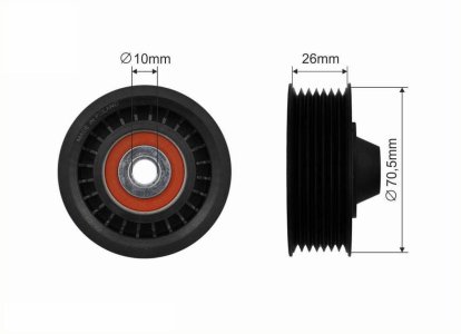 Rolka prowadząca CAFFARO 500250 119230001R