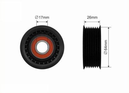 Rolka napinacza CAFFARO 500260 06E903133AB