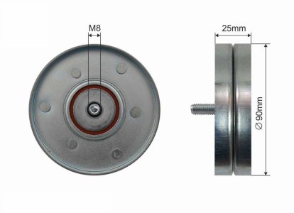 Rolka prowadząca CAFFARO 500278 06H903341C