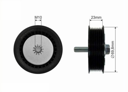 Rolka prowadząca CAFFARO 500285 636257