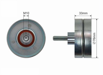 Rolka prowadząca CAFFARO 500286 1097574