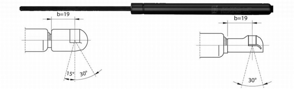 Sprężyna gazowa pokrywy bagażnika FA KROSNO 23405 817712D220