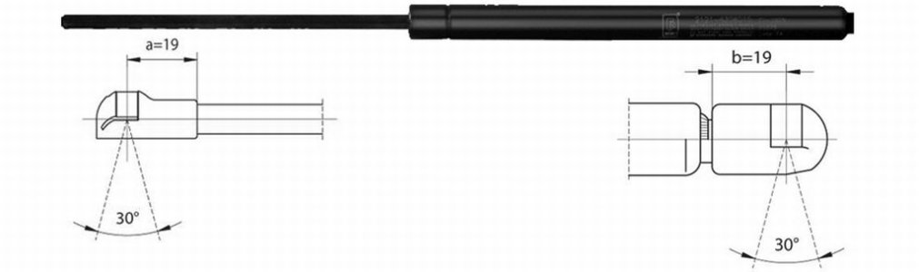 Sprężyna gazowa pokrywy bagażnika FA KROSNO 23862 6895002040