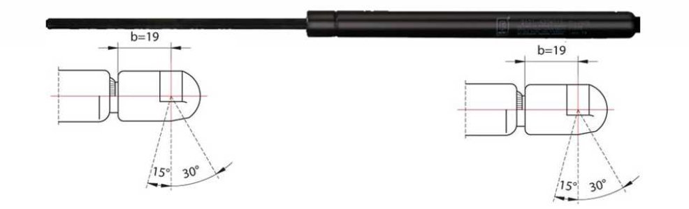 Sprężyna gazowa pokrywy bagażnika FA KROSNO 24296 ALR1050