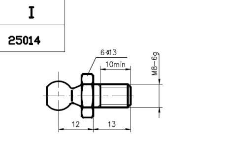 Sworzeń kulowy FA KROSNO 25014 