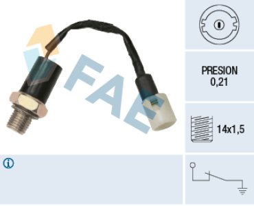 Czujnik cisnienia oleju FAE 12510 7700823331