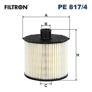 Filtr paliwa FILTRON PE817/4 9817256080 CITROEN
