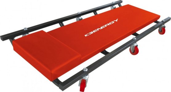 LEŻANKA WARSZTATOWA METALOWA+ZAGŁÓWEK