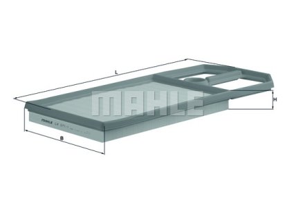 FILTR POWIETRZA VW GOLF MAHLE LX5711 C42872
