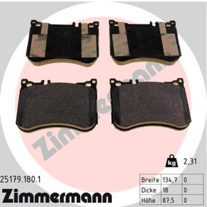 Klocki hamulcowe ZIMMERMANN 251791801 0064205020 MERCEDES W222 S-KLASA  12- przód