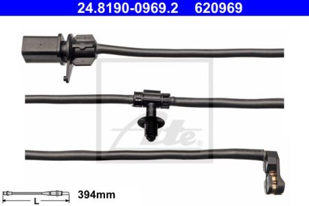 CZUJNIK KLOCKÓW HAMULCOWYCH ATE 24 8190 0969 8W0615121E AUDI A4  15- TYŁ