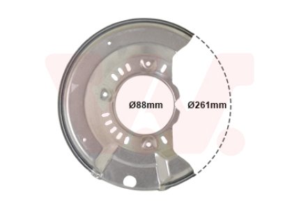 OSŁONA TARCZY HAMULCOWEJ VAN WEZEL 5430371 4778252010 TOYOTA