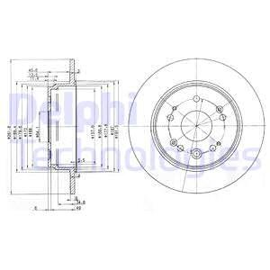 TARCZA HAMULC. HONDA CR-V II  02-06 TYŁ