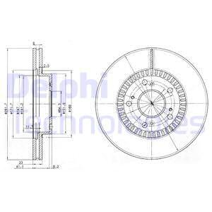 TARCZA HAMULC. HONDA CR-V II  02-04