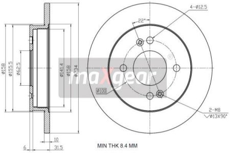TARCZA HAM. KIA T. PICANTO 04-/I10 08-