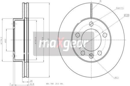 TARCZA HAM. RENAULT P. MASTER 10-