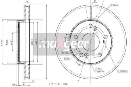 TARCZA HAM. HONDA P. CIVIC 02- 1,7CDTI/06- 1,3