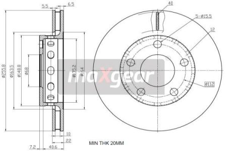 TARCZA HAM. VW T. A4/PASSAT QUATTRO