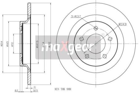 TARCZA HAM. MAZDA T. 5 05- KOŁA 16
