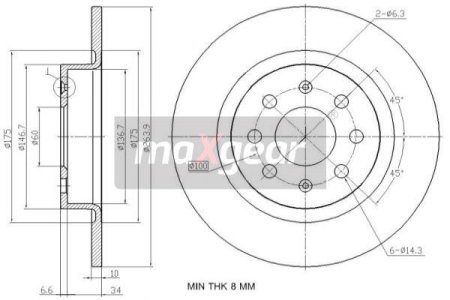 TARCZA HAM. FIAT T. GRANDE PUNTO/EVO 07-