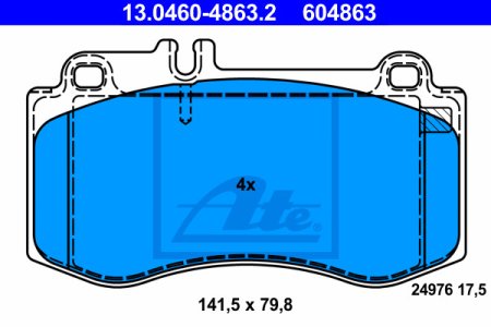 Klocki hamulcowe ATE 13-0460-4863-2 54207720